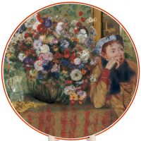 «Женщина у вазы с цветами» Эдгар Дега